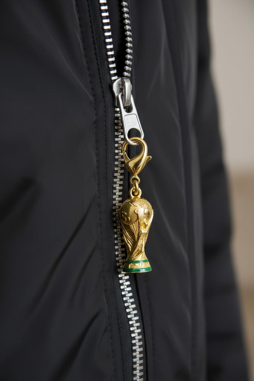 Official FIFA World Cup 2026 Edition -1 Inch 3D Trophy Dangler - Timeless Collector’s Item - Premium Weighted Zinc Alloy Craftsmanship - Built to Last; Ideal for Backpacks, Keys and purses