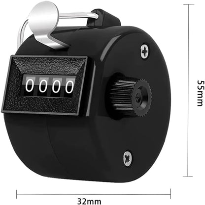 Counter Clicker 4-Digit Number Count, Handheld Mechanical Counters Clickers Pitch Counter for Coaching, Knitting, People, Lap, Fishing, Golf, Toddler & Fidget（6 color You can choice