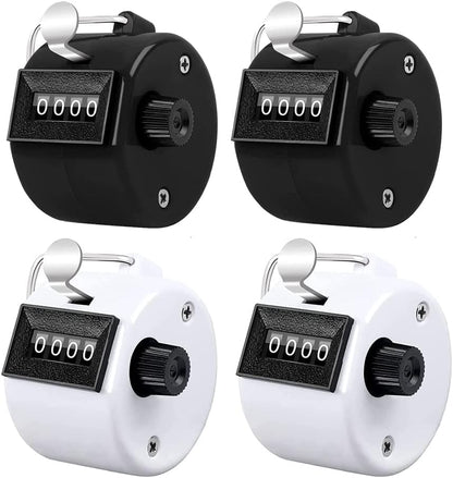 Counter Clicker 4-Digit Number Count, Handheld Mechanical Counters Clickers Pitch Counter for Coaching, Knitting, People, Lap, Fishing, Golf, Toddler & Fidget（6 color You can choice