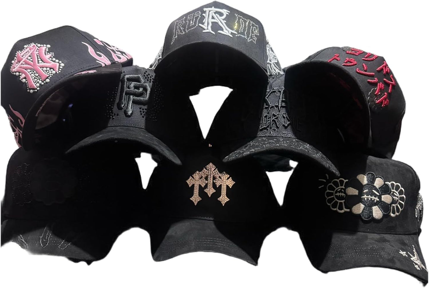 Bundle of 4 hats, (1) dandy, (2) barbas, (1) thirtyone, FOR EVERY 25 BUNDLES SOLD A NEW PS5 IS GIVING AWAY