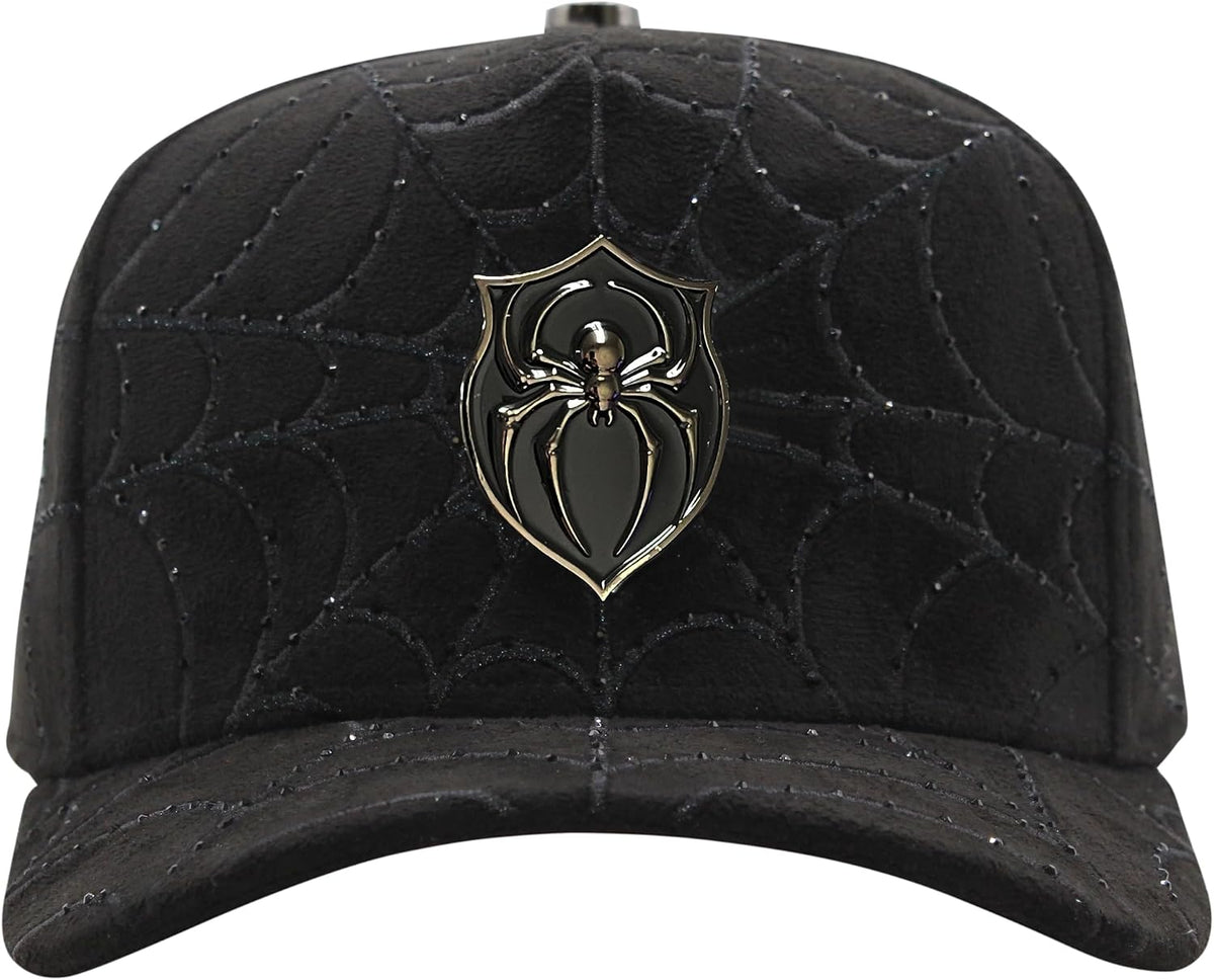 Ferreti Hats FT154 Black Spider Hat for Men & Women - Premium Baseball Snapback Cap, Gorra Negra para Hombre y Mujer