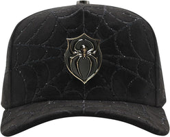 Ferreti Hats FT154 Black Spider Hat for Men & Women - Premium Baseball Snapback Cap, Gorra Negra para Hombre y Mujer