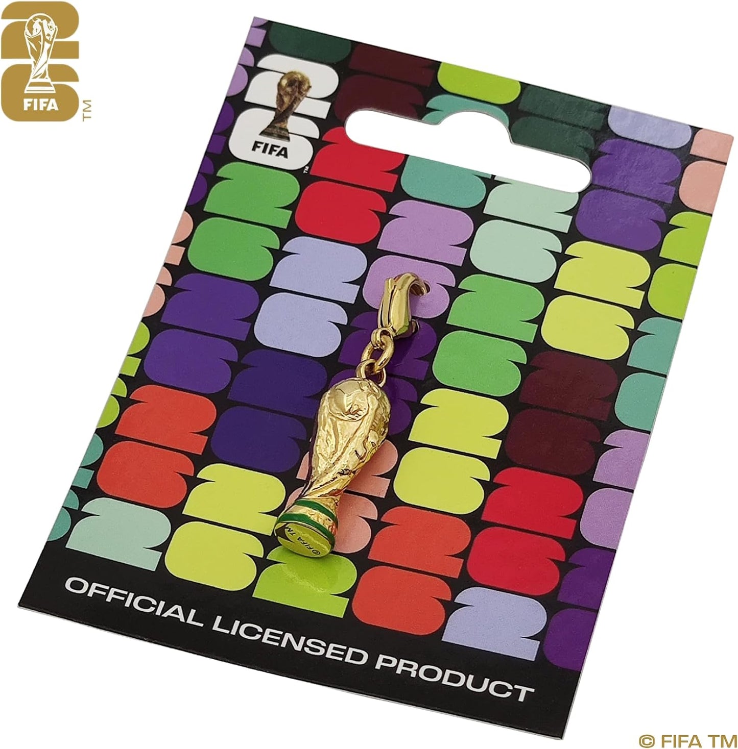 Official FIFA World Cup 2026 Edition -1 Inch 3D Trophy Dangler - Timeless Collector’s Item - Premium Weighted Zinc Alloy Craftsmanship - Built to Last; Ideal for Backpacks, Keys and purses