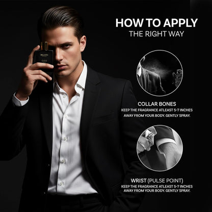 Bellavita Luxury CEO MAN Eau de Parfum | 100 ml (3.4 fl.oz.) | Perfume for Men | Mandarin, Lemon, Lavender, and Vetiver Notes | Long Lasting Men's Fragrance