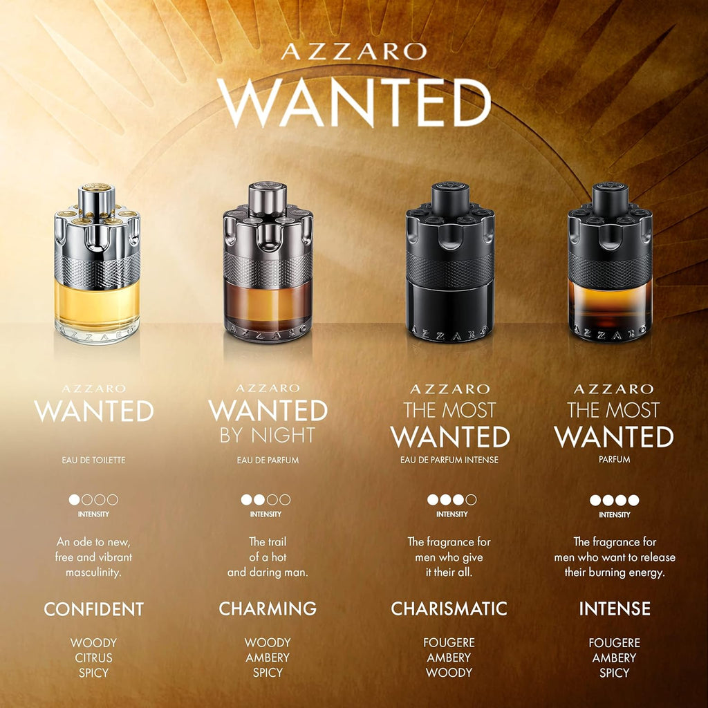 Azzaro The Most Wanted Parfum - Intense Mens Cologne - Spicy & Seductive Fragrance for Date Night - Lasting Wear - Irresistible Luxury Perfumes for Men