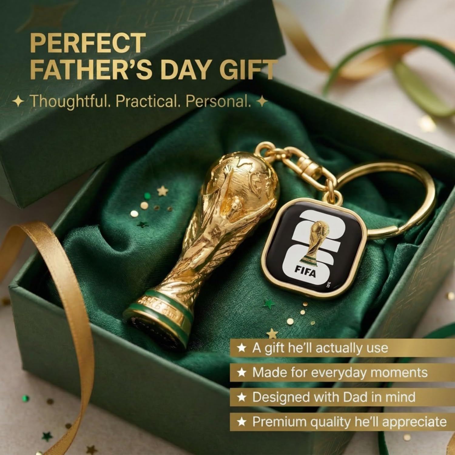Official FIFA World Cup 2026 Edition Trophy Key Chains