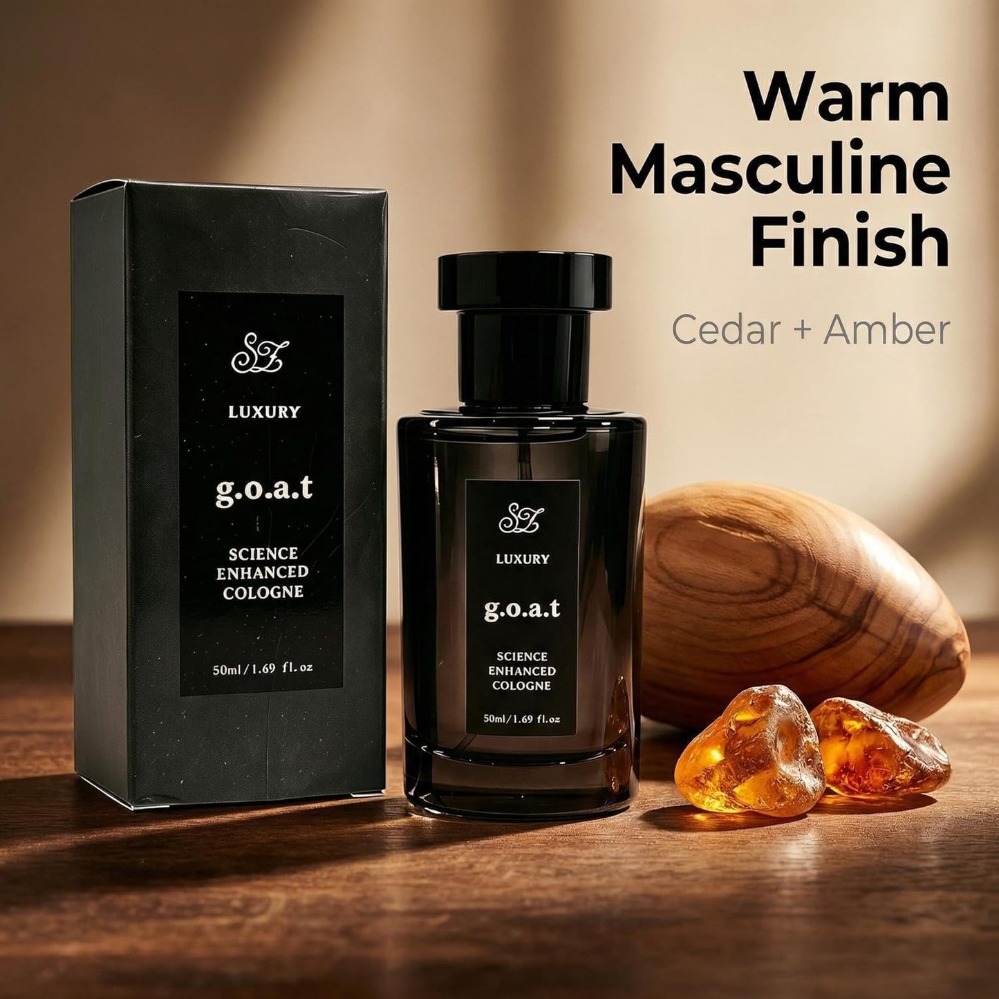 OUSHANG Luxury g.o.a.t Perfume By Rihanna for Man Men's Cologne- Ocean Aroma Woody Amber Fragrance Eau deParfum Long Lasting Cologne Gift -Edp Intense