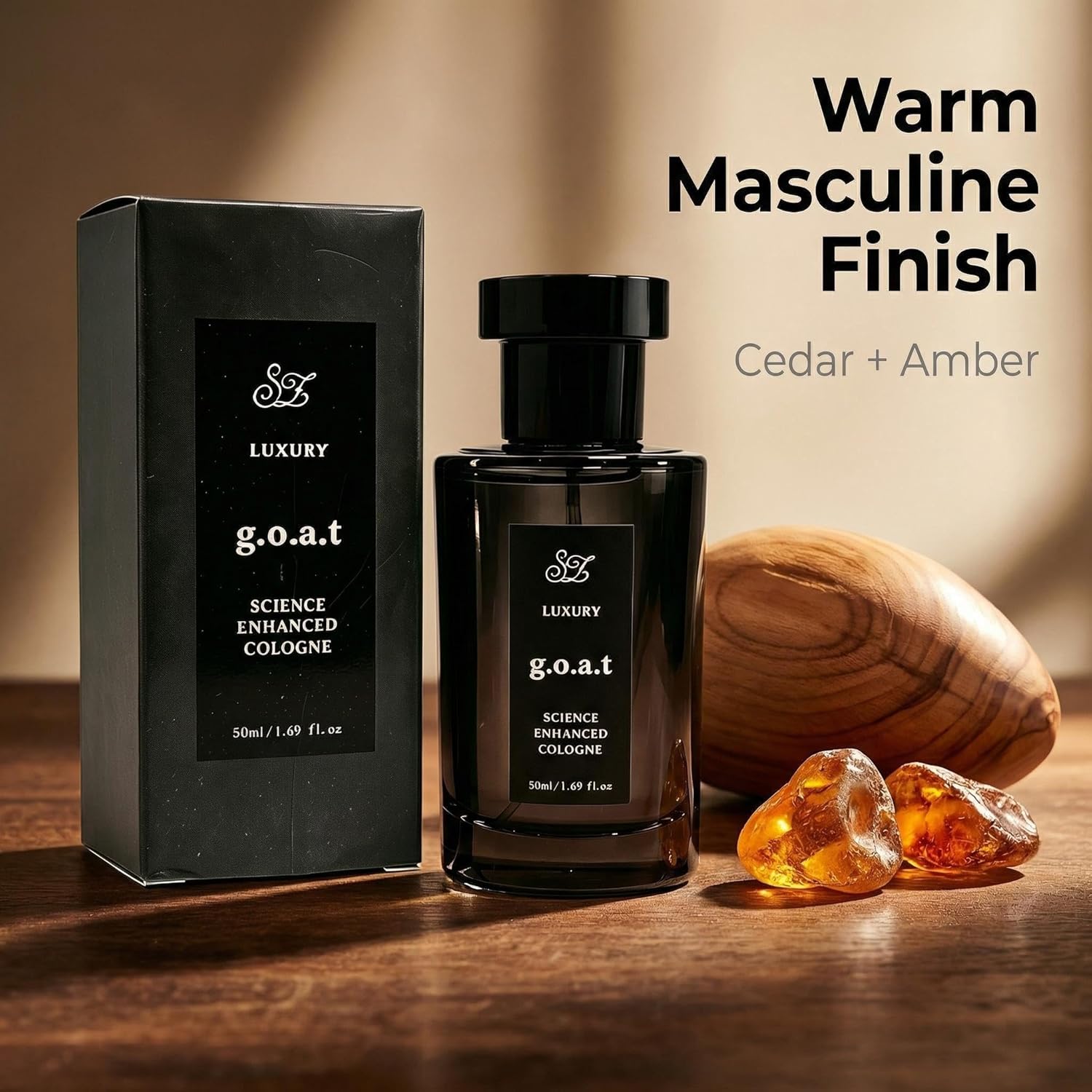 OUSHANG Luxury g.o.a.t Perfume By Rihanna for Man Men's Cologne- Ocean Aroma Woody Amber Fragrance Eau deParfum Long Lasting Cologne Gift -Edp Intense